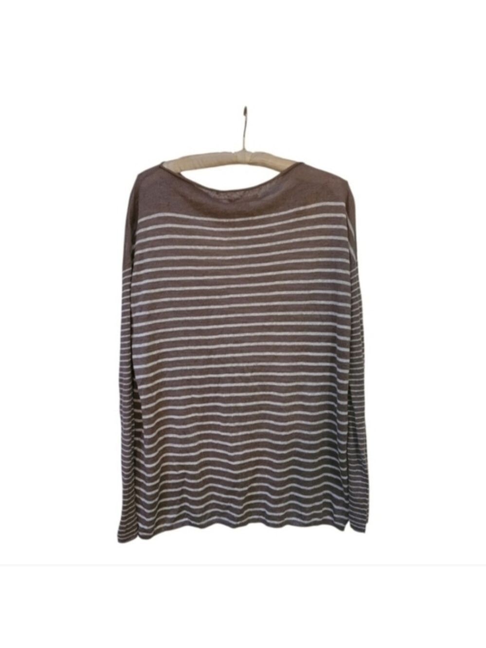 🌷SALE🌷 Vince Striped 100% Linen Long Sleeved Top Lightweight Oversized XS